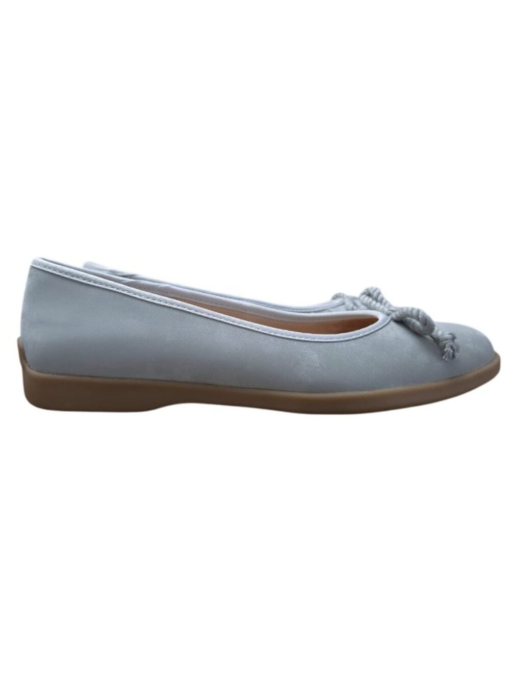 LifeStride Gray Ballet Flats Womens 6.5M Soft System Arch Support New In Box.